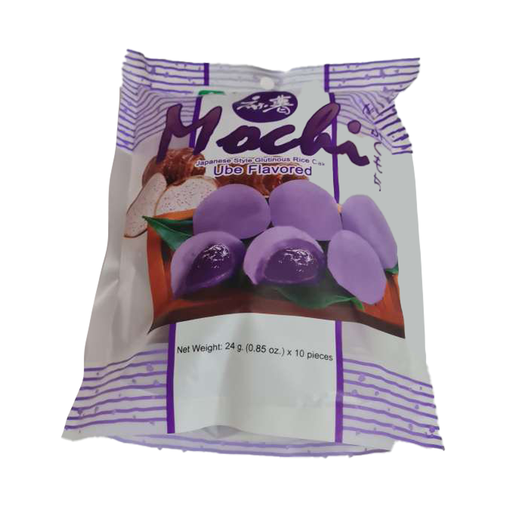 Ube Flavour Mochi Cake